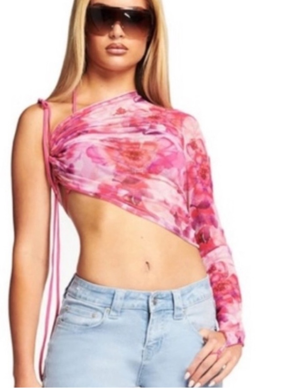 I AM GIA Jamari mesh top